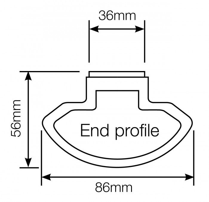 Astra Batten End profile line art3