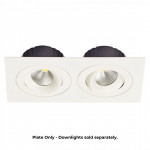 Double Plate for Multiform LED Downlights in White Web Rez