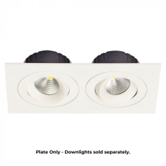 Double Plate for Multiform LED Downlights in White Web Rez