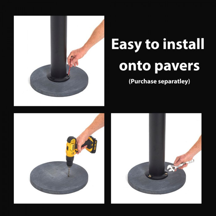 Easy to install onto pavers v6