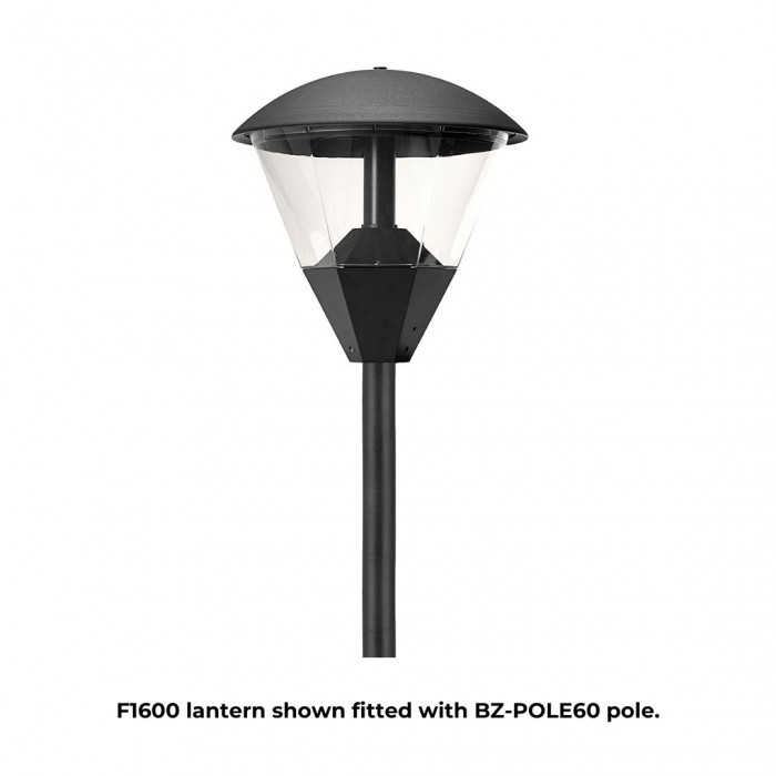 F1600 lantern shown fitted with BZ POLE60 pole Web Rez