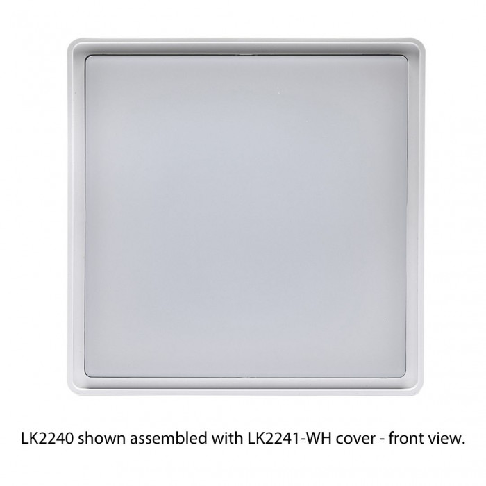LK2240 shown assembled with LK2241 WH cover front view with text
