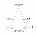 MR16 20 D38 Cone Diagram