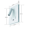 Measurements Aura Light in White WL7031 WH Web Rez