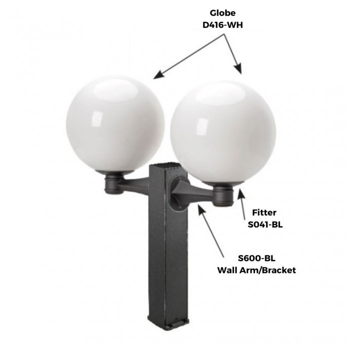 Mounting Option Using S600 BL Wall Arm Bracket Web Rez