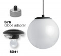 Neckless globe pendant example2