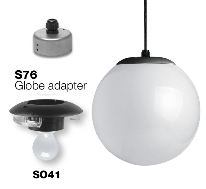 Neckless globe pendant example2