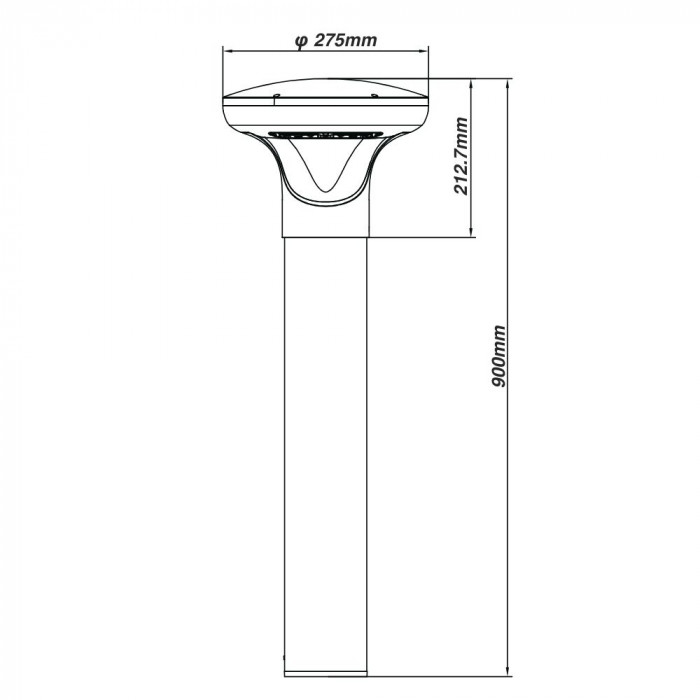 PVB850 Bl PVB859 BL line dimension drawing