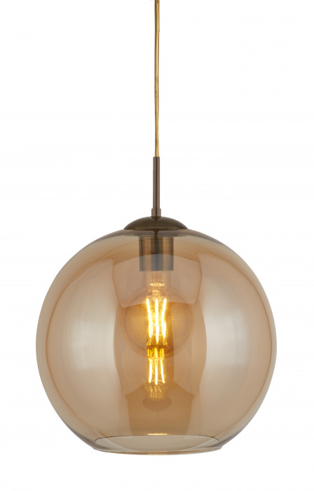 QH1632 AM Globe Pendant Light in Amber Hi Rez v2