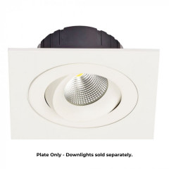 Single Plate for Multiform LED Downlights in White Web Rez