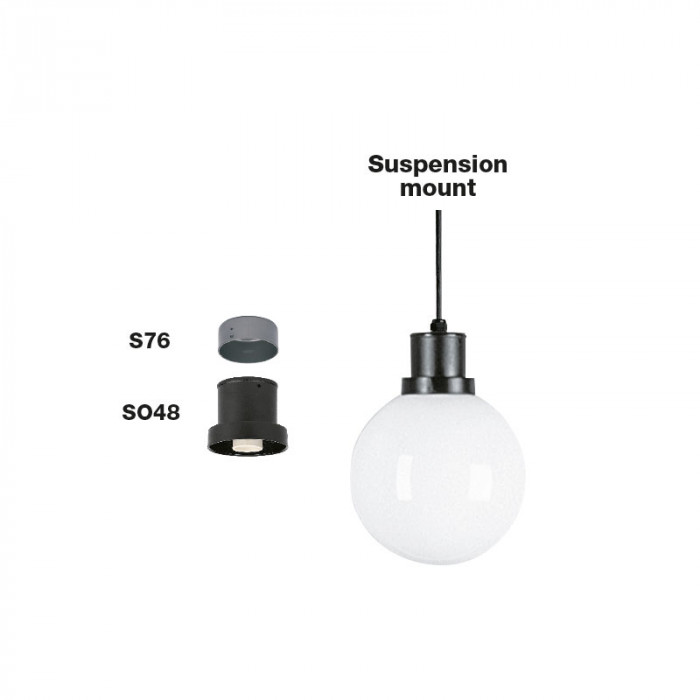 Twist Lock Globe Suspension Mount2
