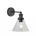 WL1277 BL Clifford Wall Light in Black Full Shot Hi Rez