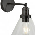 WL1277 BL Clifford Wall Light in Black close up Web Rez