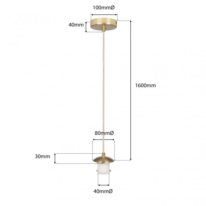 dimension diagram for CGH 1P BS