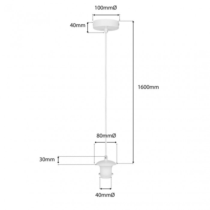 dimension diagram for CGH 1P WH